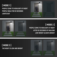 Three nighttime lighting modes for the GlowJay solar light